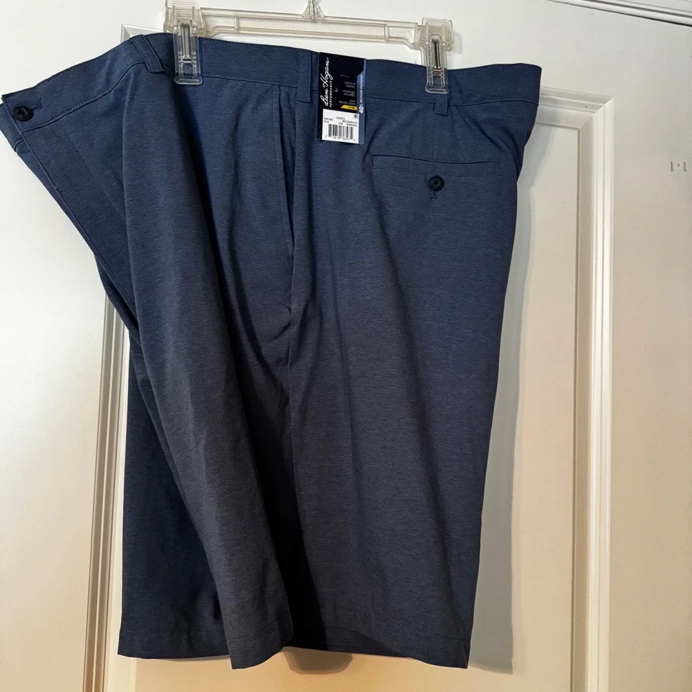 Ben Hogan Performance Mens Golf Shorts Blue Heather Stretch UPF 50 Size 46 NWT